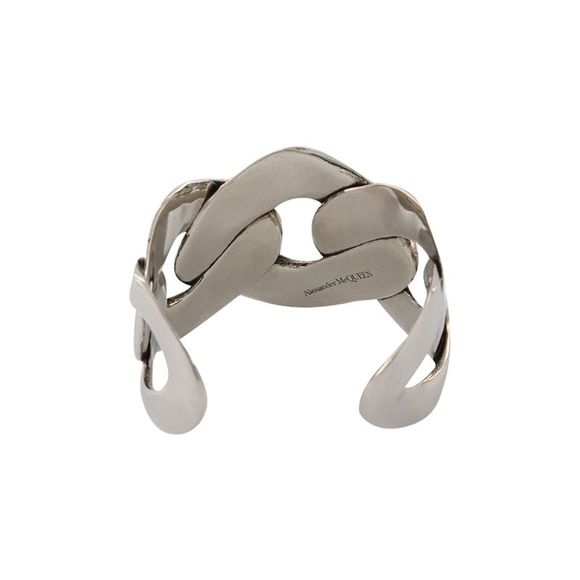 Alexander Mcqueen Chain Cuff Earring in Silver Coated Brass Earrings - Picture 2 of 2